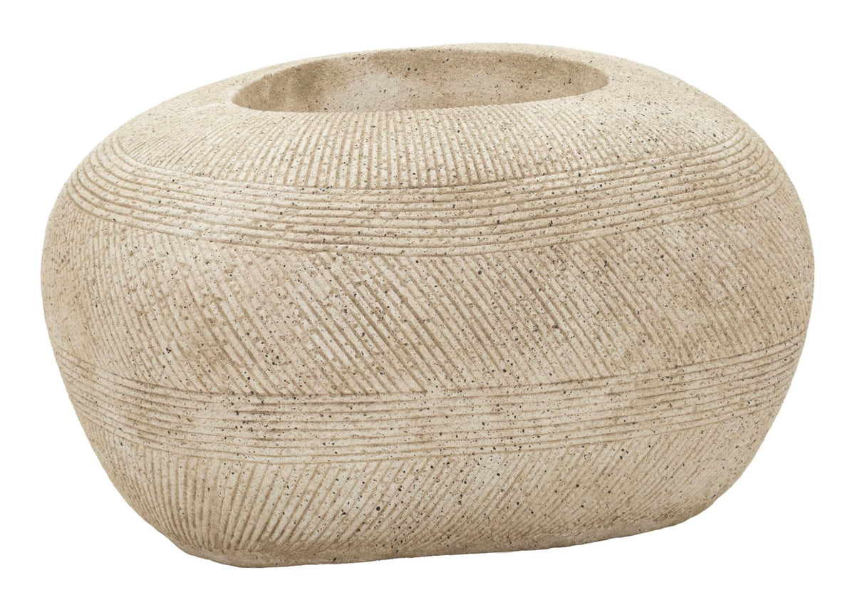 Blumenvase Stone Grau 33,5 cm