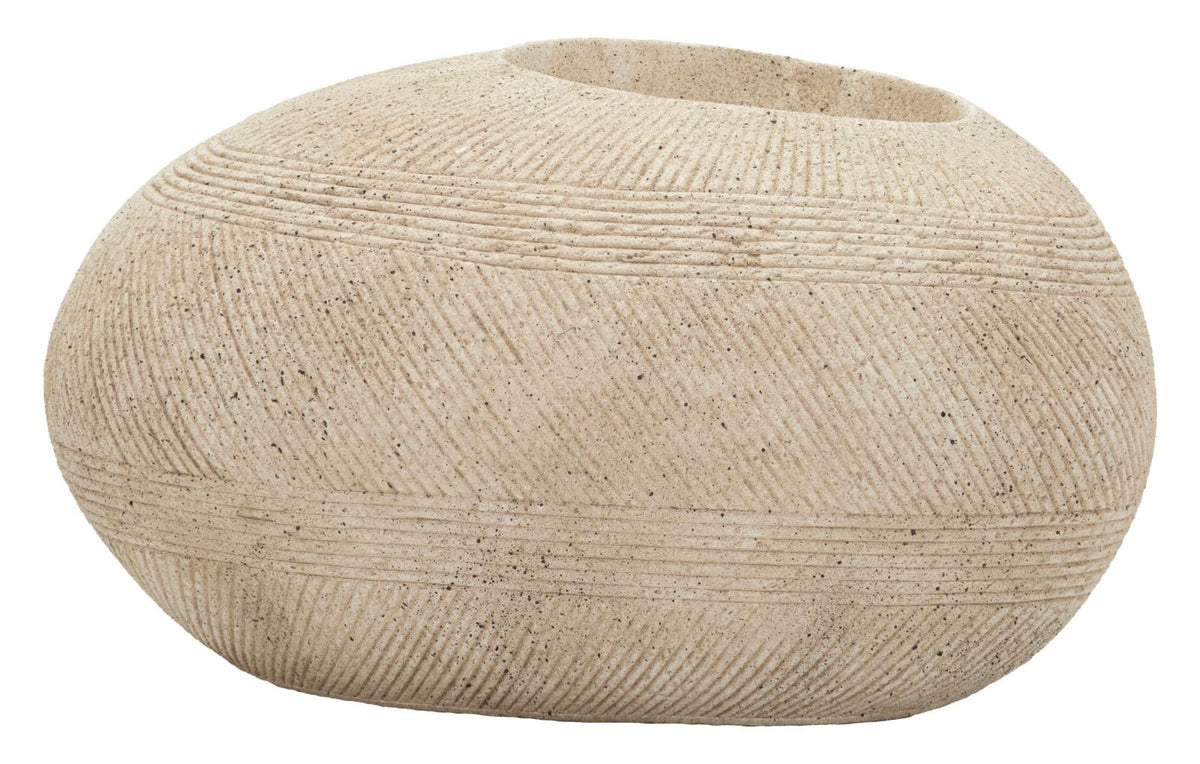 Blumenvase Stone Grau 30 cm