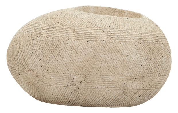 Blumenvase Stone Grau 30 cm