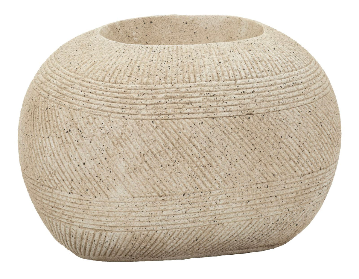 Blumenvase Stone Grau 30 cm