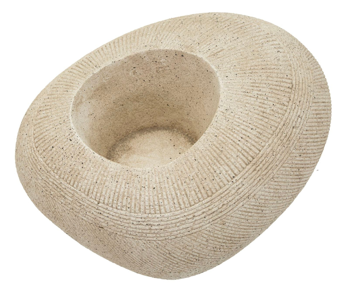 Blumenvase Stone Grau 30 cm