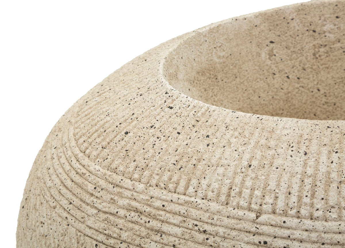 Blumenvase Stone Grau 30 cm