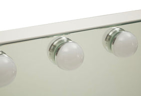 Schminkspiegel LED Stand Weiß 43 cm