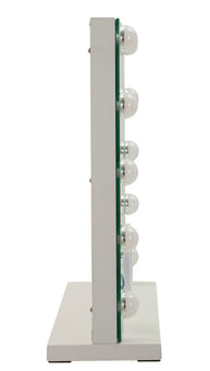 Schminkspiegel LED Stand Weiß 43 cm