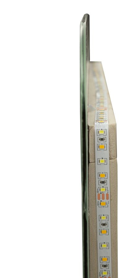 Wandspiegel LED Schlicht Silber 80 cm