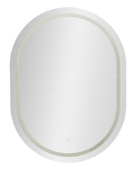Wandspiegel LED Schlicht Silber A 80 cm