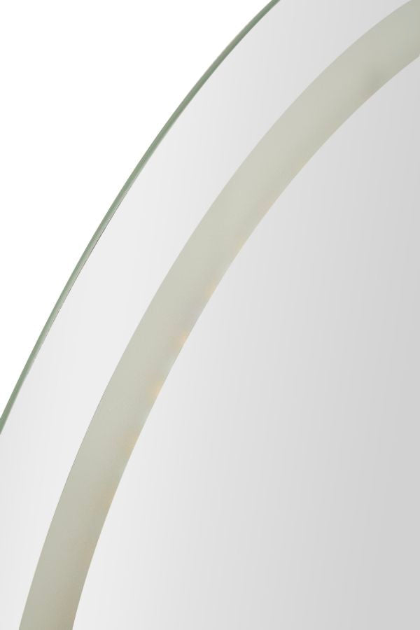 Wandspiegel LED Schlicht Silber A 80 cm