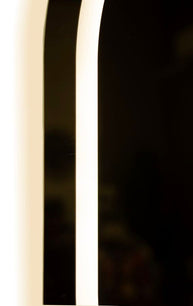 Wandspiegel LED Schlicht Silber A 80 cm