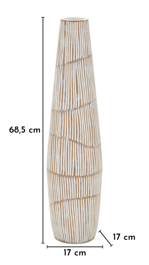 Blumenvase Hanoi Weiß 68,5 cm