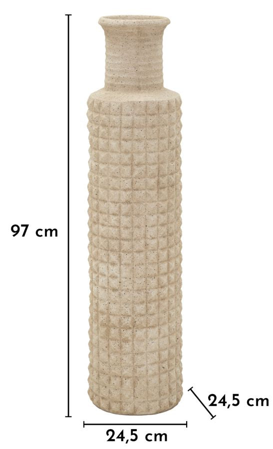 Bodenvase Sand Beige 97 cm