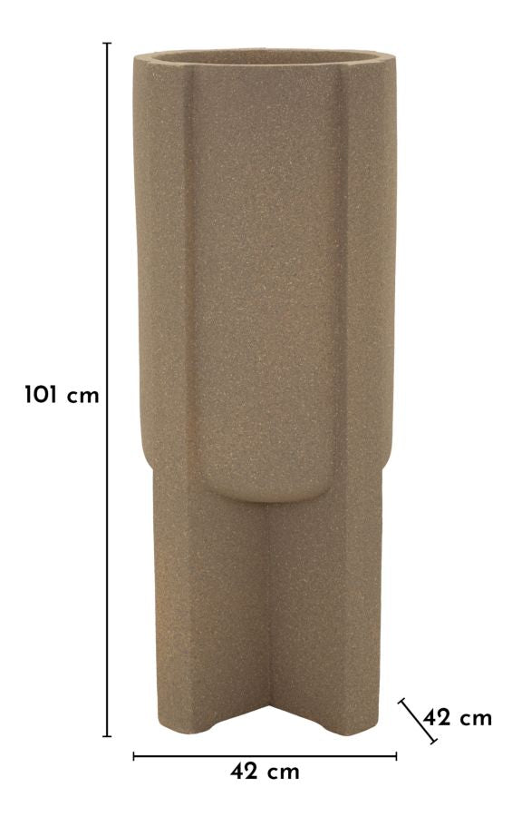 Bodenvase Moai Braun 101 cm