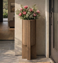 Bodenvase Moai Braun 101 cm