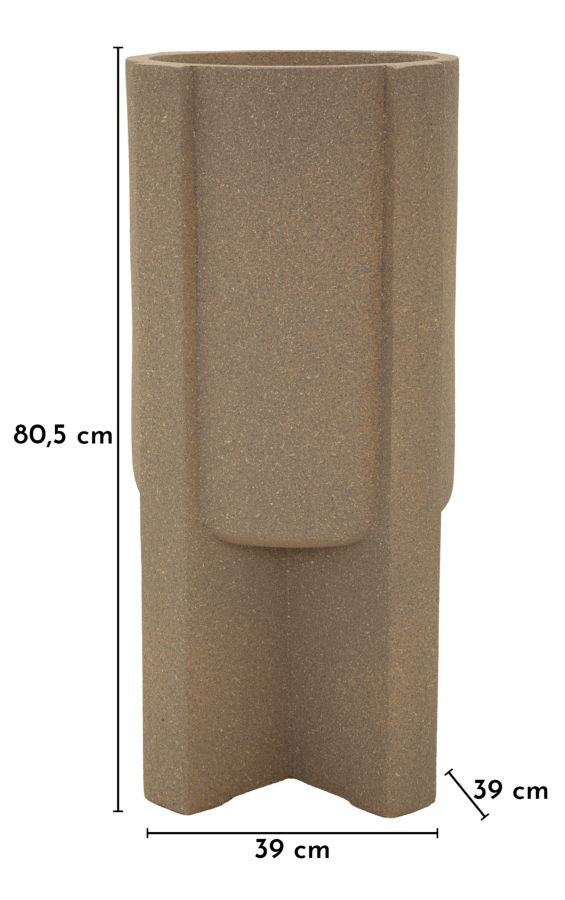 Bodenvase Moai Braun 80,5 cm
