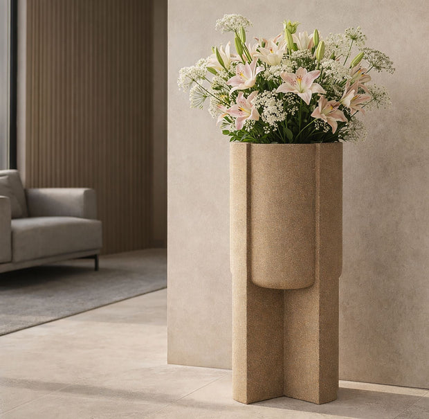 Bodenvase Moai Braun 80,5 cm