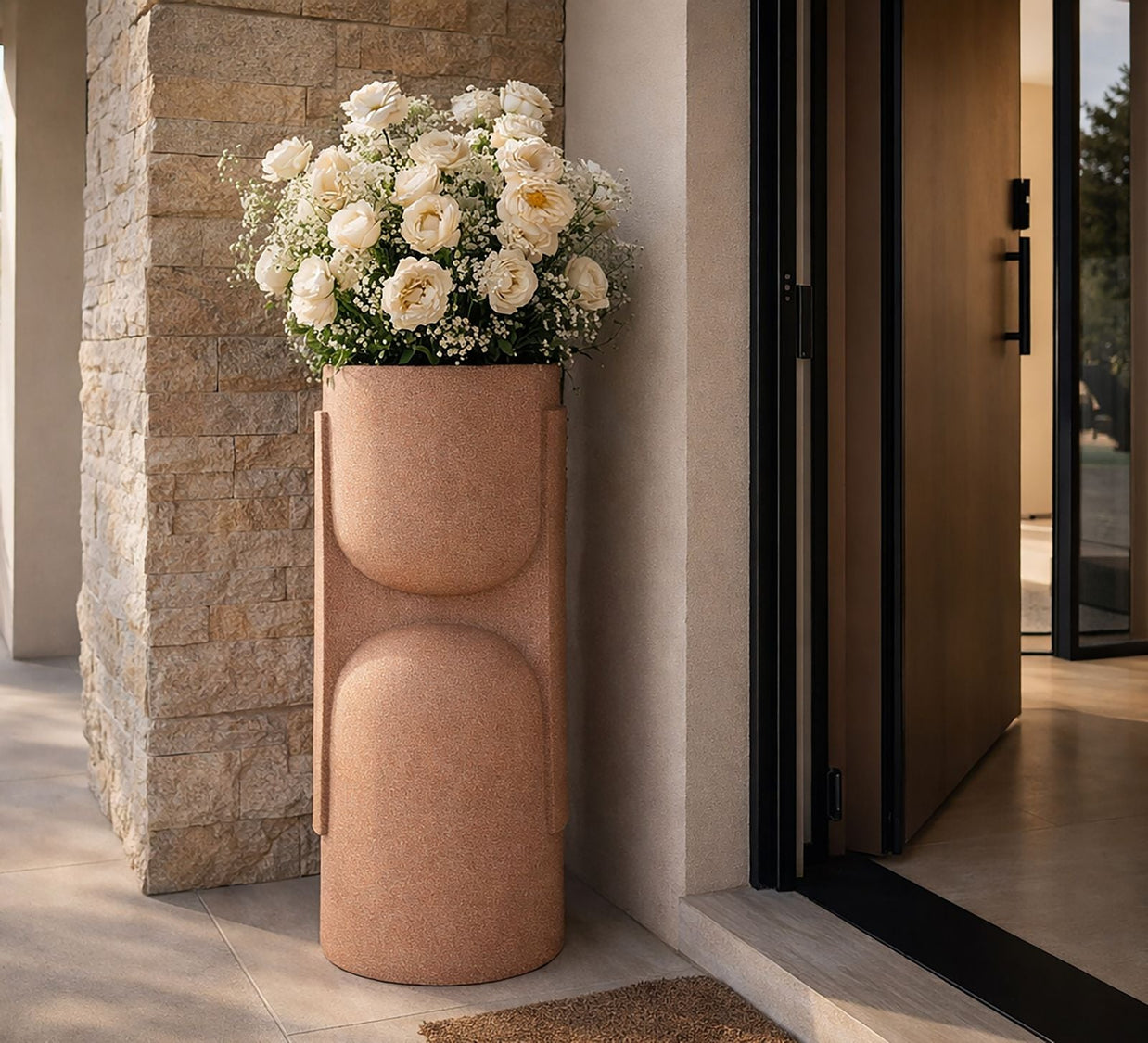 Bodenvase Nui Rot 91 cm