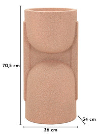 Bodenvase Nui Rot 70,5 cm