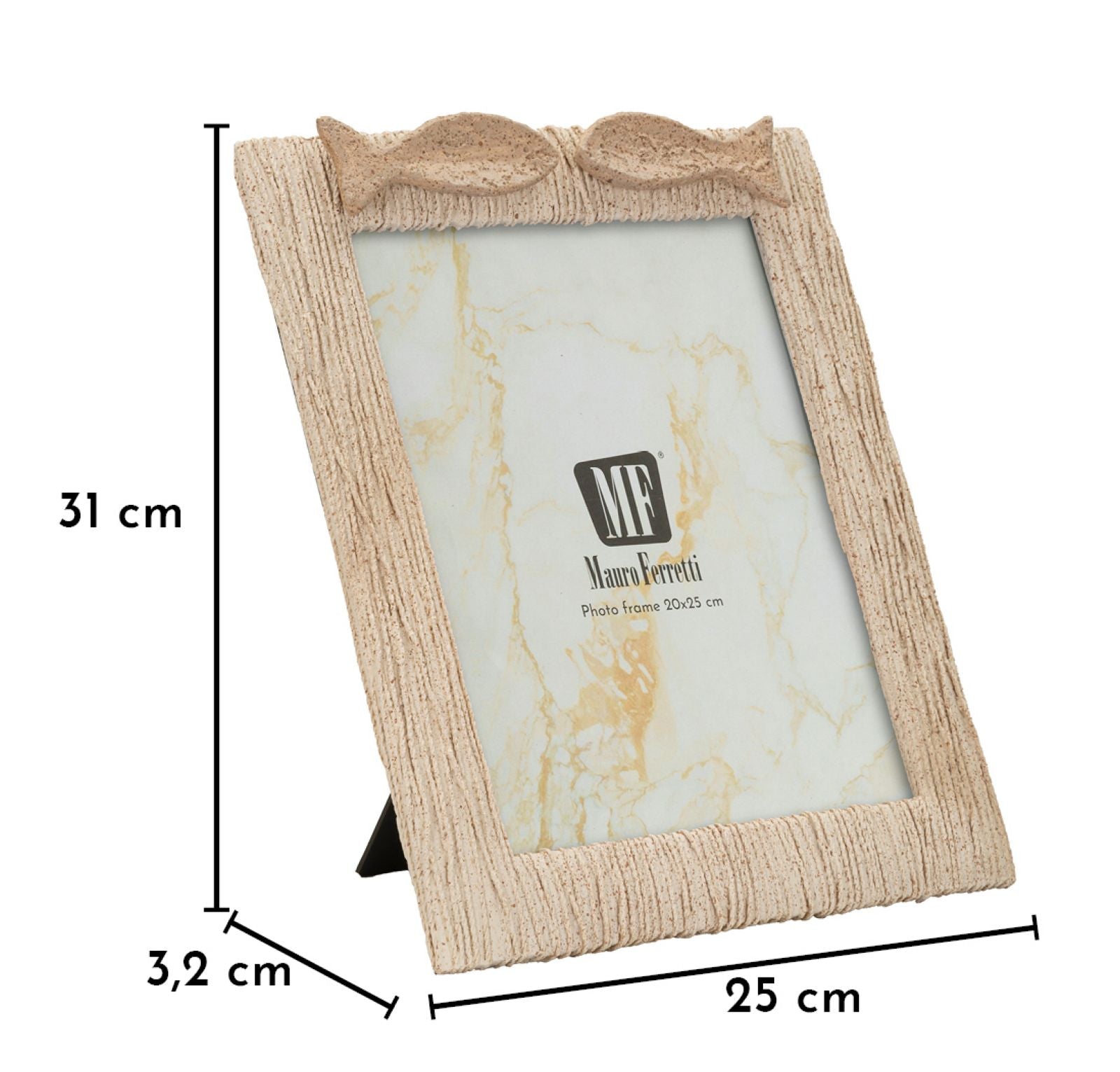 Bilderrahmen Welle Beige Groß – Fotorahmen Deko