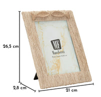 Bilderrahmen Welle Beige Klein – Fotorahmen Deko