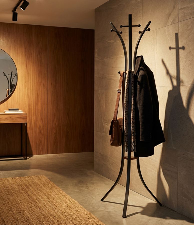 Kleiderständer X Schwarz Holz – Garderobe Flur