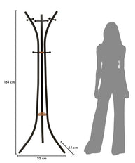 Kleiderständer X Schwarz Holz – Garderobe Flur