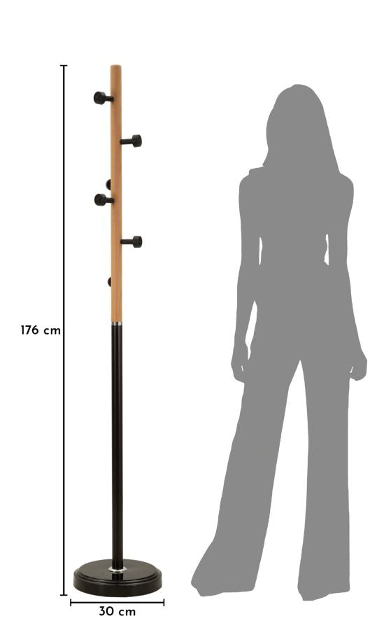 Kleiderständer Rock Schwarz Holz – Garderobe Flur