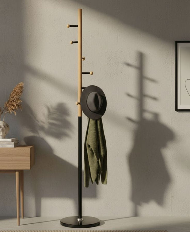 Kleiderständer Step Schwarz Holz – Garderobe Flur