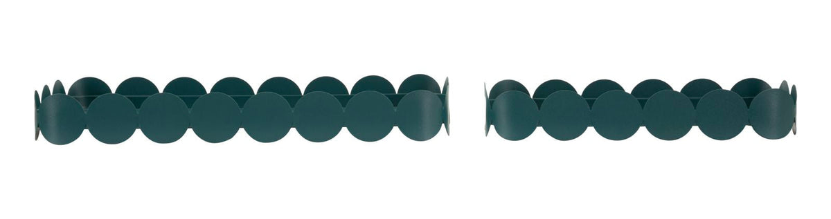Dekotablett Saturno Petrol Eckig 2er Set – Serviertablett