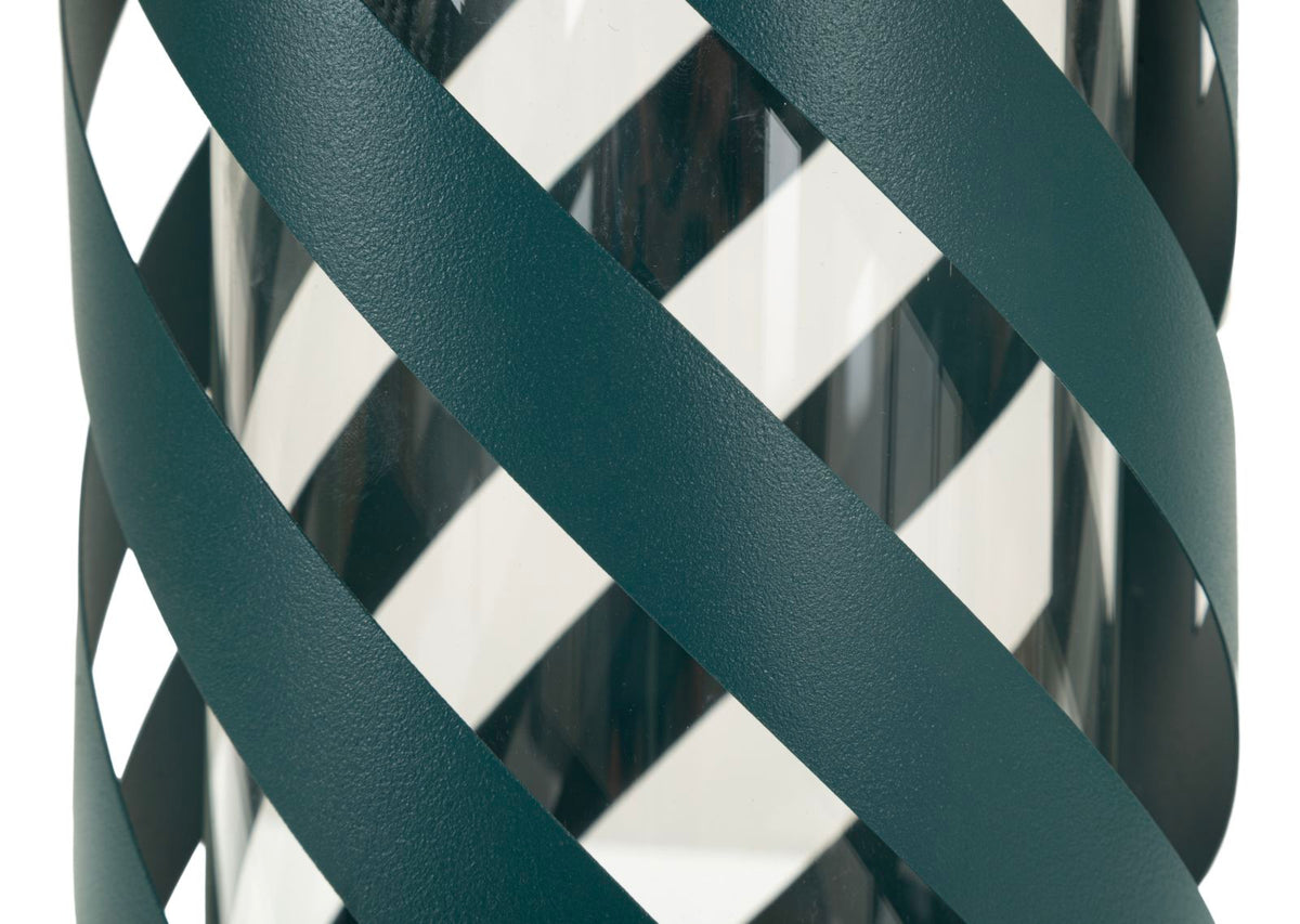 Laterne Saturno Twist Petrol Metall – Windlicht Deko