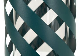 Laterne Saturno Twist Petrol Metall – Windlicht Deko