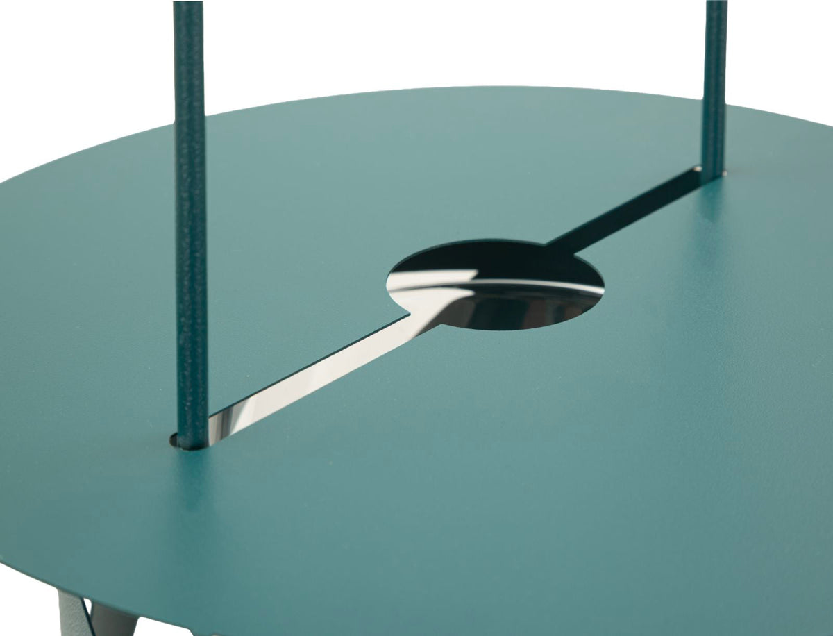 Laterne Saturno Twist Petrol Metall – Windlicht Deko