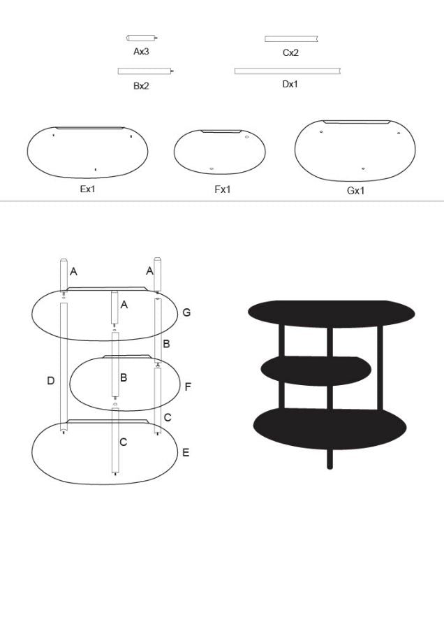 Beistelltisch Saturno Petrol – Couchtisch Deko