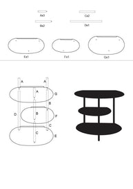 Beistelltisch Saturno Petrol – Couchtisch Deko