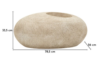 Blumenvase Stone Grau 33,5 cm