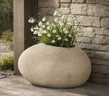 Blumenvase Stone Grau 30 cm