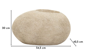 Blumenvase Stone Grau 30 cm