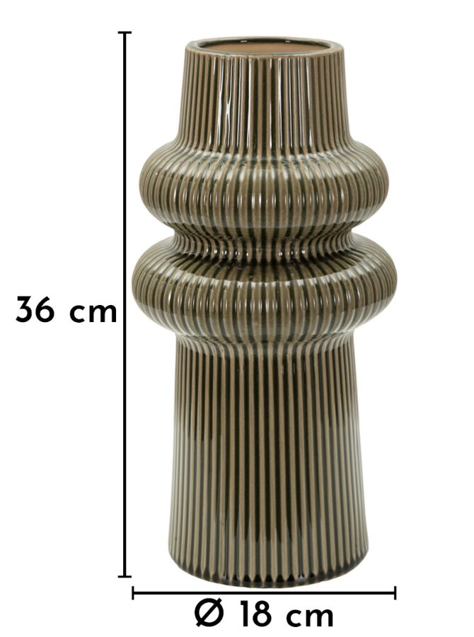 Blumenvase Harmony Grün 36 cm – Dekovase