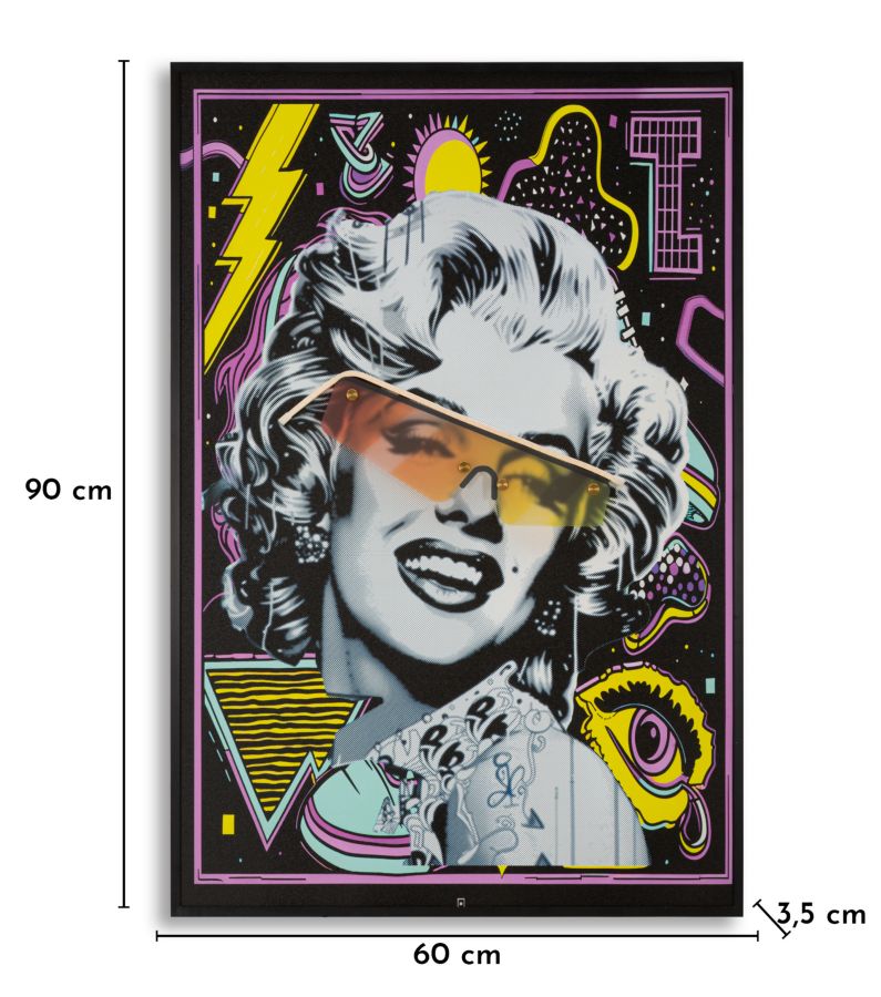 LED-Bild Pop-Ikone Bunt – Leinwandbild Deko
