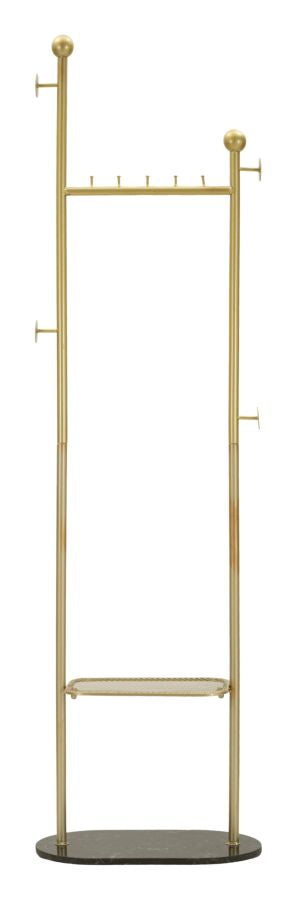 Kleiderständer Olaf Gold Schwarz 178 cm – Garderobe