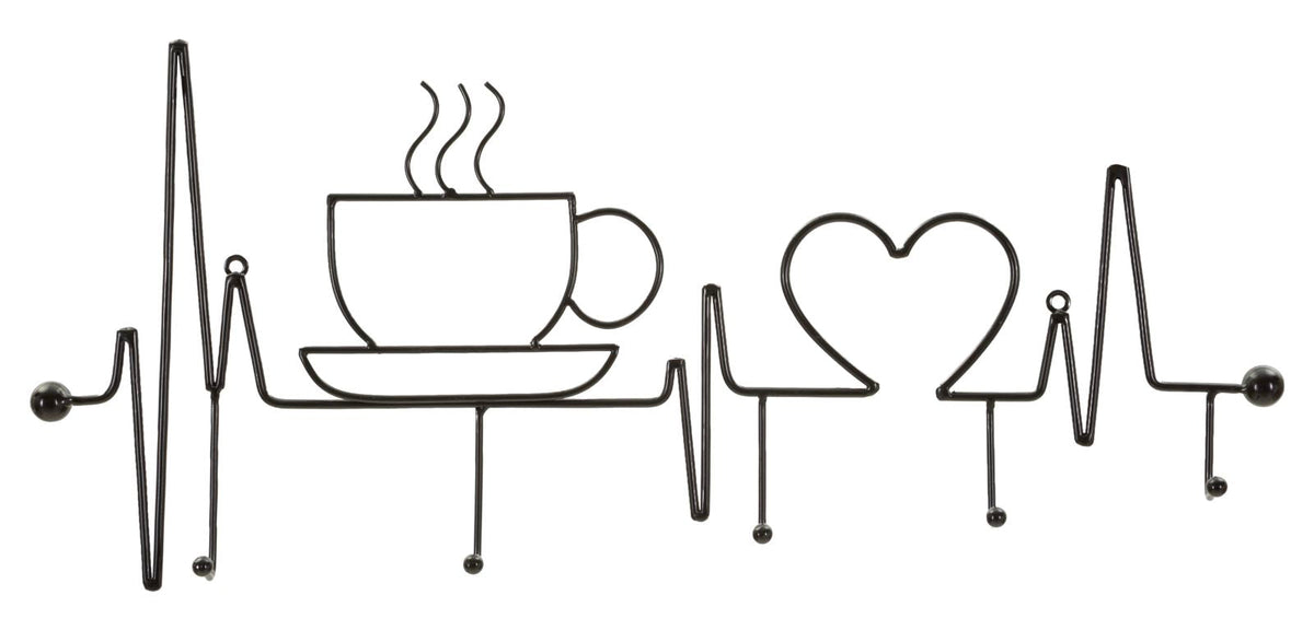 Garderobe Kaffeetasse Schwarz – Hakenleiste Flur