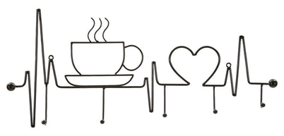 Garderobe Kaffeetasse Schwarz – Hakenleiste Flur
