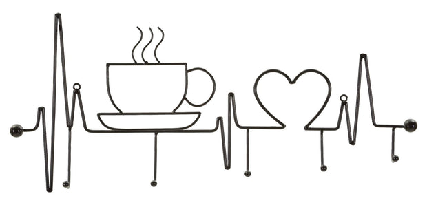 Garderobe Kaffeetasse Schwarz – Hakenleiste Flur