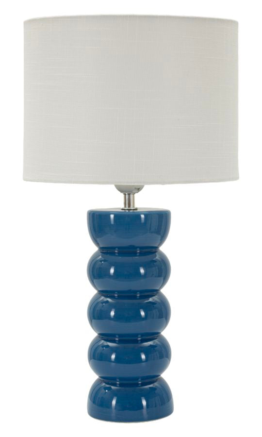 Tischlampe Blau Weiß 46 cm – Tischleuchte