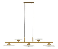 Deckenleuchte Transparent Gold 24 cm – Deckenlampe