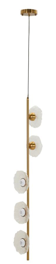 Deckenleuchte Transparent Gold 110 cm – Deckenlampe