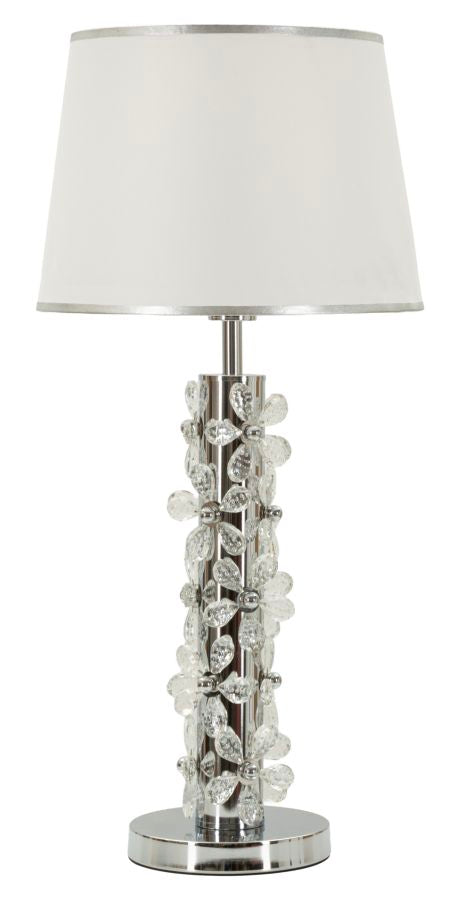 Tischlampe Silber 74 cm – Tischleuchte