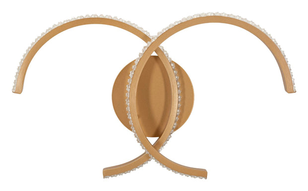 Wandleuchte C Gold Weiß 24 cm – Wandlampe