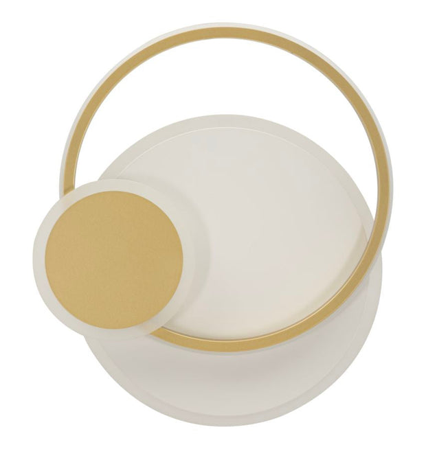 Wandleuchte Dish Gold Weiß 34 cm – Wandlampe