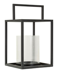 Laterne Simply Schwarz Offen Metall – Windlicht Deko