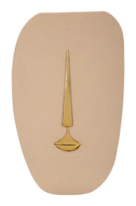 Wandpaneel Minimal Braun Gold 39,5 cm – Wanddeko
