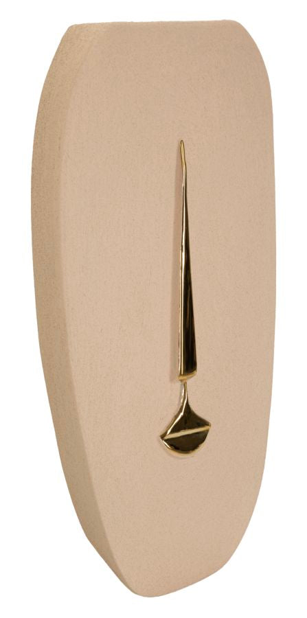 Wandpaneel Minimal Braun Gold 39,5 cm – Wanddeko